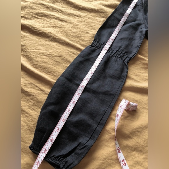 Benetton linen black dress one piece - Picture 10 of 13